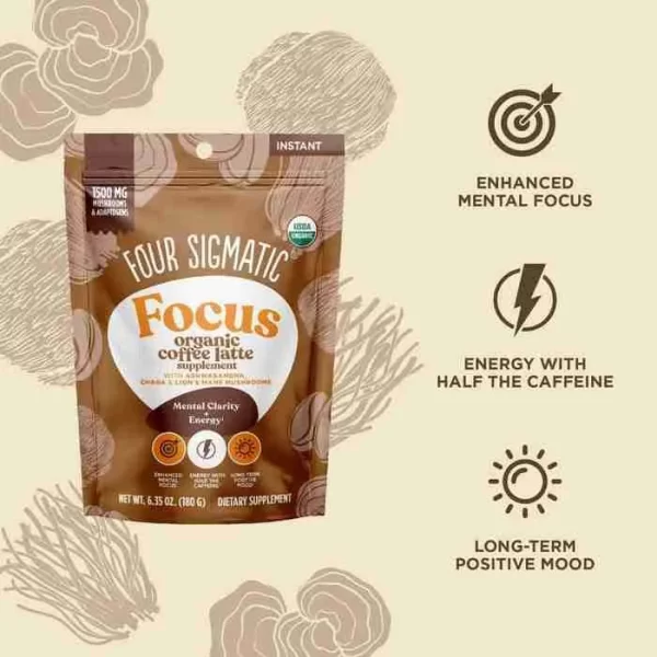 four sigmatic focus organic coffee latte