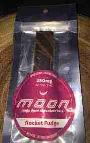 rocket fudge moon chocolate bar